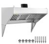VEVOR Commercial Exhaust Hood, 6FT Food Truck Hood Exhaust, 201 Stainless Steel Concession Trailer Hood with 3 Detachable U-shaped Grid Oil Filter Mesh, Rust Resistant Vent Hood for Kitchen Restaurant New in Box $999
