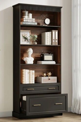 Lark Manor Bookcase With File Cabinet Drawers New in Box $399