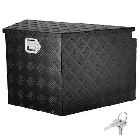 VEVOR Trailer Tongue Box, 33" x 19" x 18" Aluminum Trailer Tongue Tool Box, Heavy Duty Storage Organizer with Lock and Keys, Utility Tool Chest for Pickup Truck Bed, RV, SUV, Off-Road Vehicle, Black New in Box $299