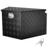 VEVOR Trailer Tongue Box, 33" x 19" x 18" Aluminum Trailer Tongue Tool Box, Heavy Duty Storage Organizer with Lock and Keys, Utility Tool Chest for Pickup Truck Bed, RV, SUV, Off-Road Vehicle, Black New in Box $299