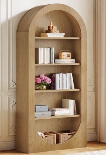 Tribesigns 70.9" Bookshelf, 5-Tier Arched Bookcase with Open Display Shelves, New in Box $399