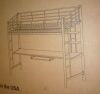 Walker Edison Sunset Loft Workstation Desk, New in Box $299 - 2