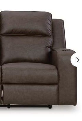 Zoy Living Power Recliner Breathable Leather chair, Brown $899