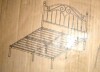 Lark manor Alecia Metal Platform Bed Queen Bed in White New in Box $249 - 2