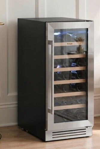 Yeego Yeego 15" Single Zone Built-In Under Counter Wine Cooler, 33 Bottle Compressor Wine Refrigerator New in Box $699