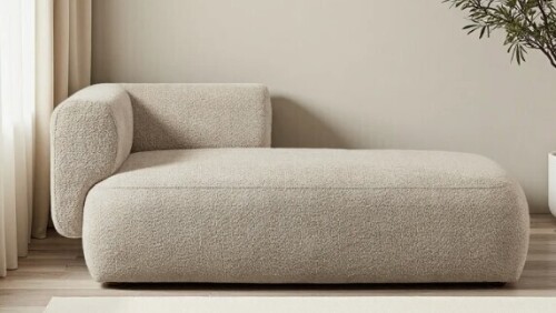 Wrought Studio Boucle Chaise Lounge Chair Indoor Comfy Fluffy Lounge Sofa Upholstered Chaise Lounge Modern Lounge Chair Indoor New in Box $599