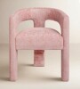 Joss & Main Darlington Chenille Upholstered Dining Arm Chair in Pink New in Box $499