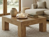 Millwood Pines Square Coffee Table for Living Room, 39.4-Inch Cocktail Tea Table New in Box $399