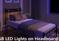 Ebern Designs Twin Bed Frame , Headboard And Charging Station & LED Light For Bedroom, Solid And Stable, Noise Free, No Box Spring Needed, Easy Assembly New in Box $499