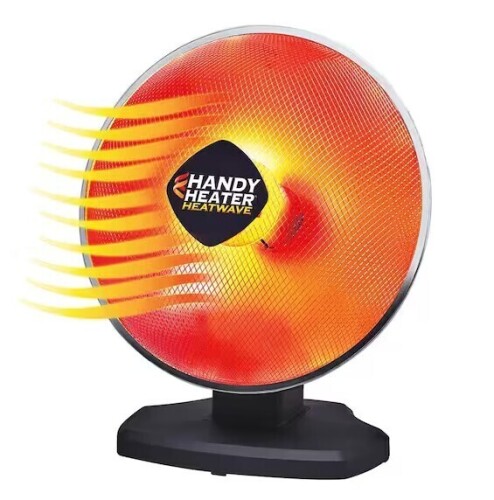 HANDY HEATER 1200-Watt Electric Oscillating Ceramic Parabolic Space Heater On Working $199