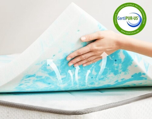 NEWBULIG 3 Inch Full Cooling Gel Memory Foam Mattress Topper New In Box $89