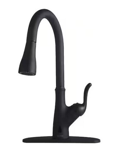Flynama Pull Down Touchless Single Handle Kitchen Faucet in Matte Black New In Box $399