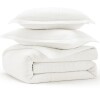 Bedsure 3-Piece Queen Size Cotton Waffle Weave Duvet Cover Set $199