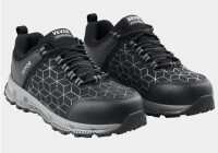 VEVOR Pair of Mens Steel Toe Shoes Cushion Sport Safety Toe Athletic Work Shoe, Indestructible Safety Sneakers Lightweight, Breathable Industry Construction Work Shoes, Black New In Box Size 9 $79