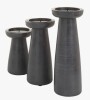 Joss & Main Ilma Stone Table Vase - Set of 3 / Ebern Designs Wood Tabletop Candlestick - Set of 3 New In Box Assorted $99 - 2