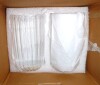 TarHong Mesa Premium Plastic Drinkware Jumbo Beverage, 22 Ounce, Clear, Set of 6 / Fleck Kira Handmade Drinking Glass, 6 Ounce, Set at 4 New In Box Assorted $99 - 3