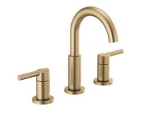 Delta Nicoli 1.2 GPM Widespread Bathroom Faucet with Arc Spout, Lever Handles and Push Pop-Up Drain Assembly New In Box $399