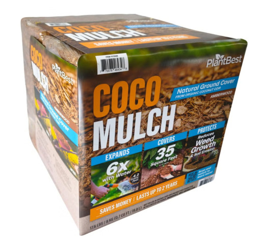 PlantBest Coco Mulch Expanding Coconut Coir, 17.6 lbs New $79