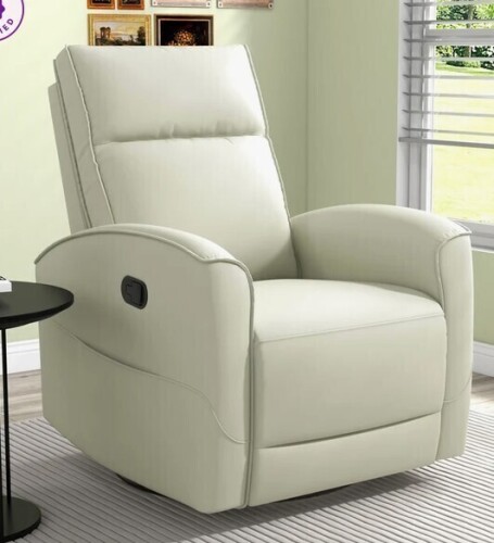 Latitude Run 30.7'' Wide Modern and Vegan Leather Manual Swivel and Rocker Recliner Latitude Run Upholstery New in Box $799