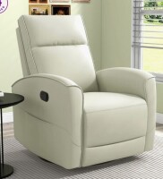 Latitude Run 30.7'' Wide Modern and Vegan Leather Manual Swivel and Rocker Recliner Latitude Run Upholstery New in Box $799