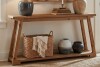 Millwood Pines 63-Inch Long Solid Wood Console Table, 2-Tier Narrow Sofa Table New in Box $399