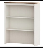 Red Barrel Studio Scarlett White Bookcase With 3 Shelves, 41'' New in Box $399