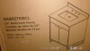 CosmoLiving Leona 24" Bathroom Vanity with Top in White with Gold Metal, New in Box $799 - 2