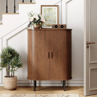 Ebern Designs 43.3'' Accent Cabinet With Tambour Doors, New in Box $299