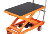 VEVOR Hydraulic Lift Table Cart, 1100lbs Capacity 35.4" Lifting Height, Manual Single Scissor Lift Table with 4 Wheels and Non-slip Pad, Hydraulic Scissor Cart for Material Handling and Transportation, Top Only New In Box $299