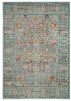 Safavieh Valencia Odessa 8-ft x 10-ft Loomed Polyester Steel Blue Rectangular Area rug New $399