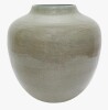 World Menagerie D9.5X9.5" Rounded Iron Accent Vase With Deep Olive Green Finish New In Box $199