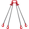 VEVOR Chain Sling, 5/16 inch x 10 ft Lifting Chains with Hooks, G80 Engine Chain Hoist Lifts, 11000 lbs/5 Ton Lifting Sling Chains for Engine Hoist, Engine Lift Chain with 4 Leg Grab Hooks & Adjusters New $199