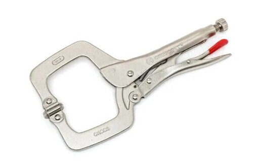 Crescent 11 in. Locking C-Clamp with Swivel Pad Tips New $79