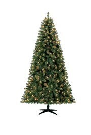 Holiday Time Pre-Lit 7.5' Kennedy Fir Artificial Christmas Tree, Clear-Lights $299