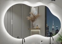 Lunara UL/ETL Certified Irregular LED Bathroom Mirror - Anti-Fog Tempered Glass, 3 Color Temperatures, Stepless Dimmable Size:27" x 48" New in Box $499
