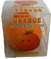 Crunchy Squeeze Orange Squishy Sensory Toy, Soft Orange Shaped Squeeze Fidget New In Box