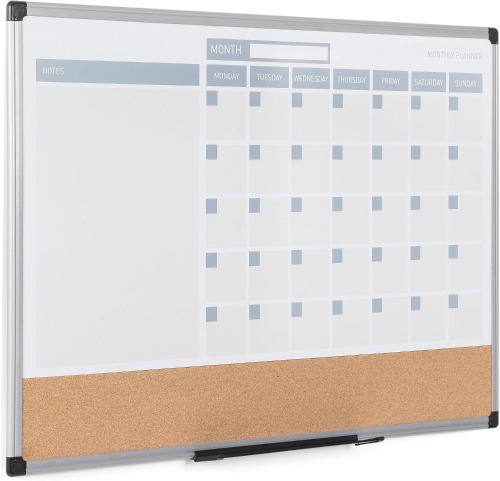 MasterVision 3-in-1 Monthly Dry-erase Calendar Board, 36" W New Shelf Pull $89