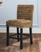 Sand & Stable&trade; Felipe Wicker Counter Stool with Solid Wood Frame New In Box $299