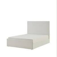 English Elm Lucas Tall Headboard Upholstered Bed / 52" High Headboard / Elegant Simplicity - White New in Box $699