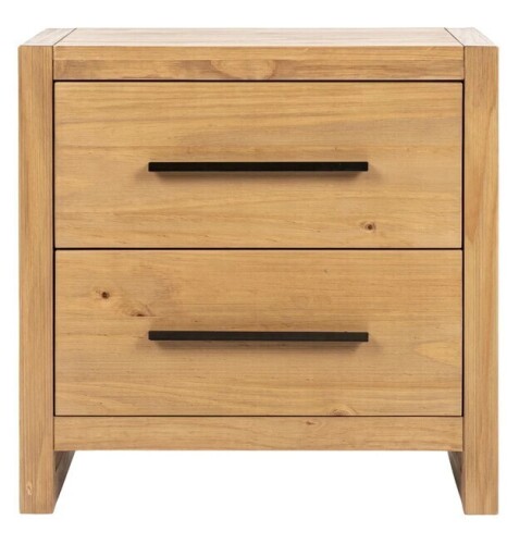 Kosas Home Fenmore Two-Drawer Pine Wood Nightstand $799