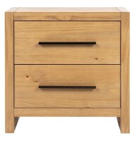 Kosas Home Fenmore Two-Drawer Pine Wood Nightstand New $799