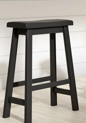 Red Barrel Whitworth Solid Wood Stool New in Box $299