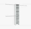 ClosetMaid Impressions White Wood Closet System Tower Kit, 82.46" H x 112.97" W x 14.57" D $299