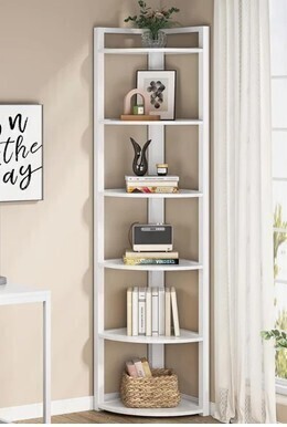 17 Stories Melahat 70.86" H x 15.75" W Steel Corner Bookcase $299