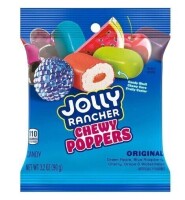 JOLLY RANCHER Chewy Poppers Original Fruit Flavored Candy Bag, 3.2 oz / Trolli Sour Brite Tropical Llamas Gummi Candy, 3 oz Assorted