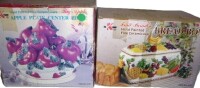 Apple Plate Center Piece / Hand-Painted Ceramic Bread Box New In Box