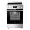 Lanbo 24 in. 4 Burner Elements Freestanding Electric Range in Stainless Steel with Air Fry, Rotisserie and True Convection $1099
