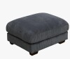 Latitude Run Corduroy Living Room Sectional Ottoman in Gray New in Box $299