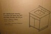 CosmoLiving Leona 24" Bathroom Vanity with Top in White with Gold Metal, New in Box $799 - 2