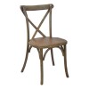 Flash Furniture 17.5" Side Chair 400 Lb Weight Capacity Elmwood Dark Natural, New in Box $399